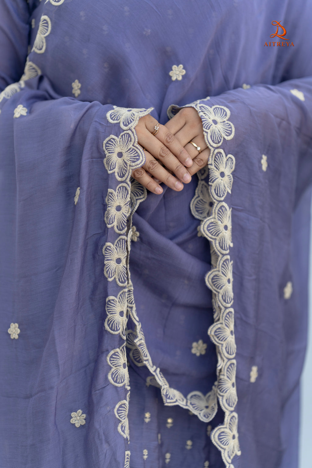 Neelambara Phool Silk Kurta Set