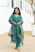 Meher Green Kota Doria Set