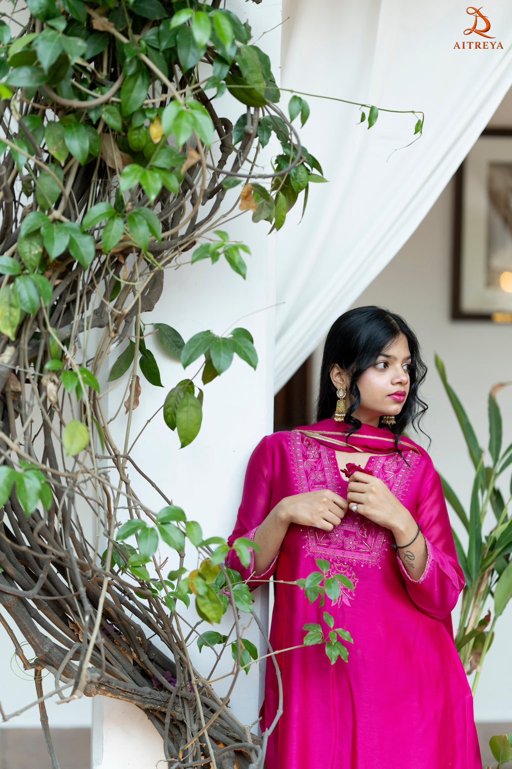 Ruh Gulnaar Silk Sharara Set
